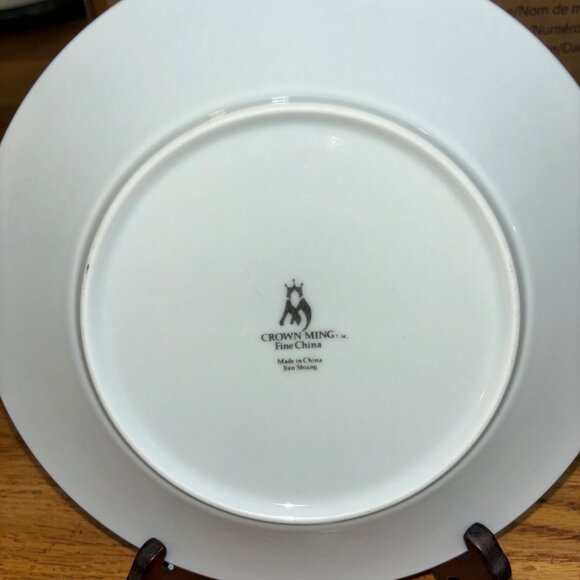Crown  King Fina China   Salad Plate Size 7.5  6Plate - Picture 4 of 6